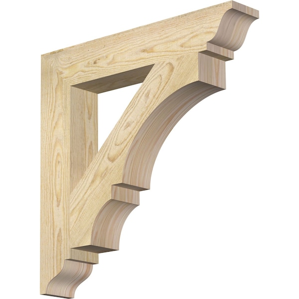 Ekena Millwork Balboa Traditional Rough Sawn Bracket, Douglas Fir, 4"W x 24"D x 24"H BKT04X24X24BOA01RDF - main